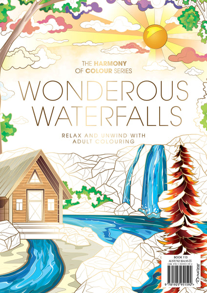 113. Harmony of Colour Book One Hundred and Thirteen: Wonderous Waterfalls (PRINTABLE DIGITAL EDITION ALSO AVAILABLE!)