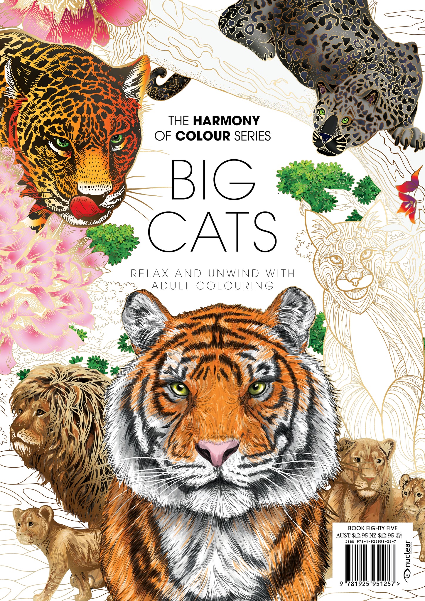 085. Harmony of Colour Book Eighty Five: Big Cats (PRINTABLE DIGITAL EDITION ALSO AVAILABLE!)