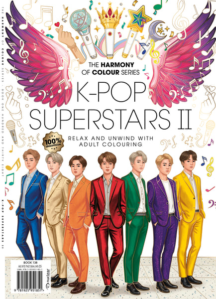 138. Harmony of Colour Book One Hundred and Thirty Eight: K-Pop Superstars II (PRINTABLE DIGITAL EDITION ALSO AVAILABLE!)
